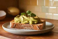 Avocado Toast on Whole Grain Bread